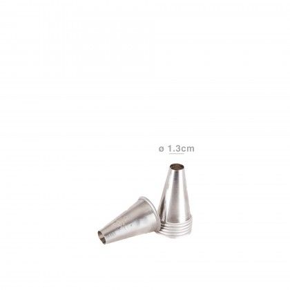 Boquilha Decorativa Inox Redondo 1.3cm Pack 6