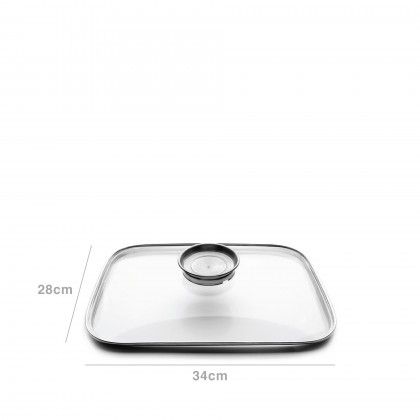 Tampa Vidro para Assadeira 34X28X8cm Tampa Vidro para Assadeira 34X28X8cm