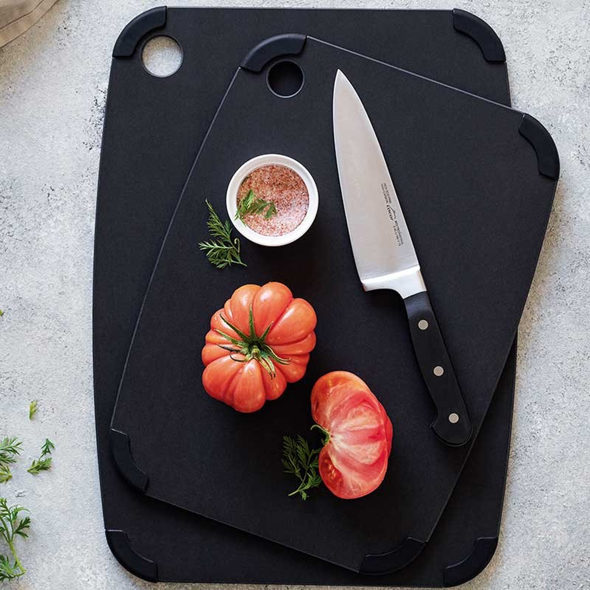 Tábua Corte Madeira Preta 30X21.5X0.6cm