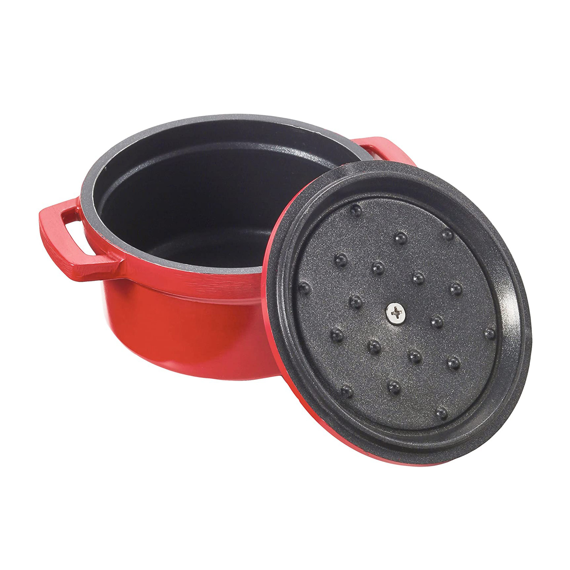 Caçarola Alumínio Fundido Redondo Vermelho 6.7L 28X11.5cm