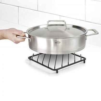 Base Quentes Ferro Preto Fosco 30X20X2.9cm