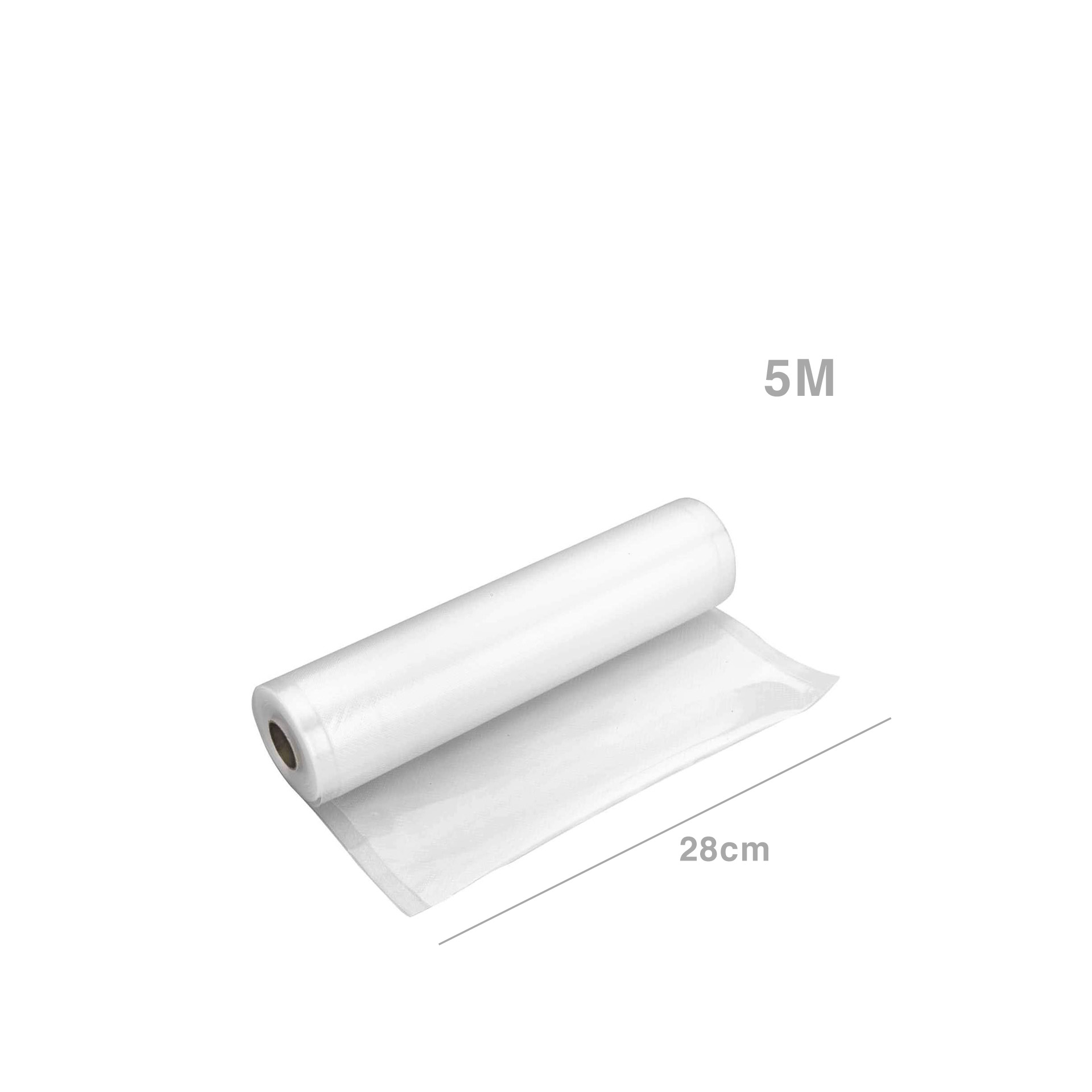 Bobina Manga Plástico Vácuo 90 Micras 28cmX5m