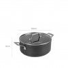 Caarola Alumnio Tampa Vidro Redonda 20X9cm