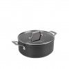 Caarola Alumnio Tampa Vidro Redonda 24X10cm