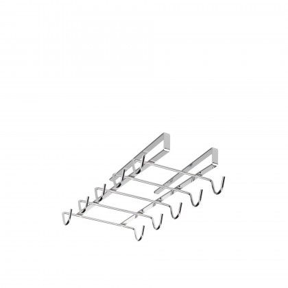 Suporte Ferro Cromado 10 Chvenas Caf 28X14X6cm