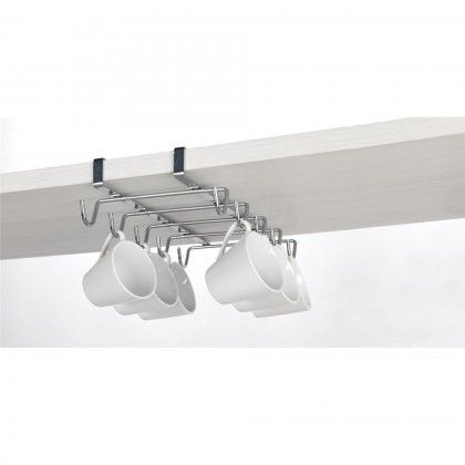 Suporte Ferro Cromado 10 Chvenas Caf 28X14X6cm