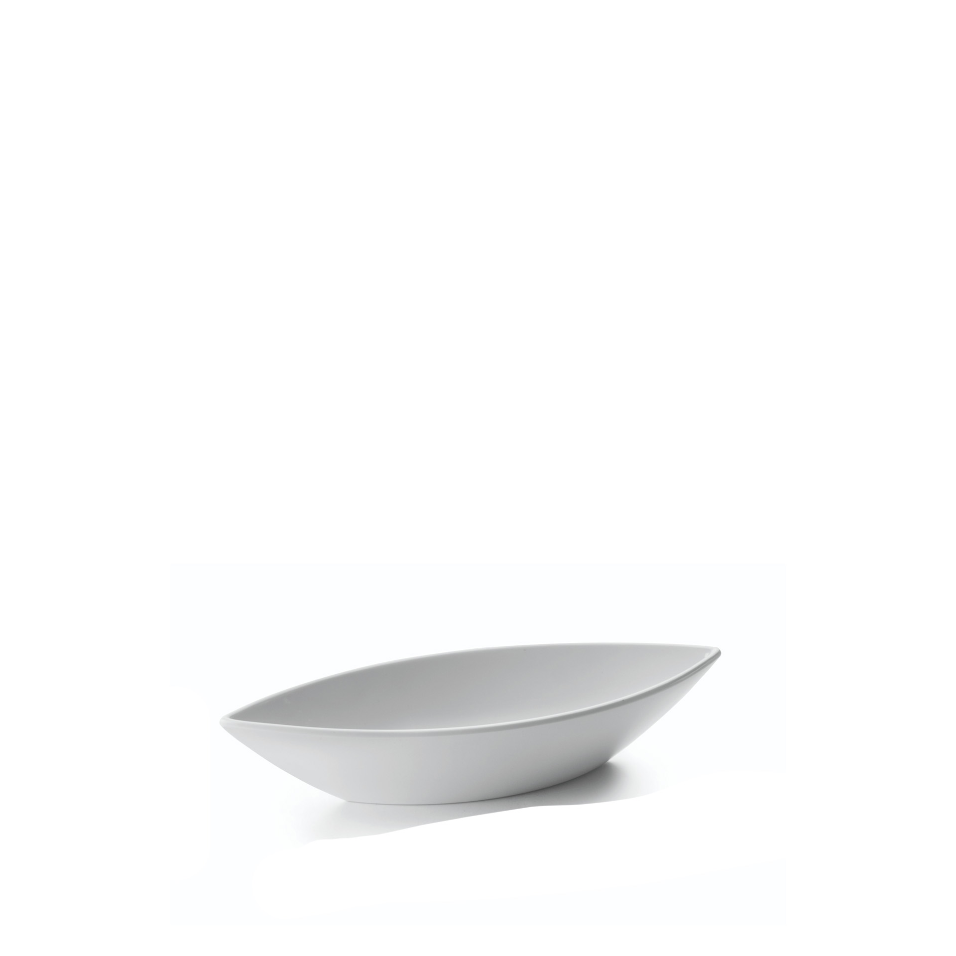 Travessa Melamina Classic Oval Branca 41.5X17X8cm