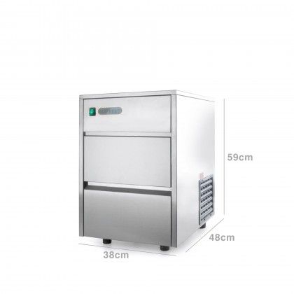 Máquina Fazer Gelo 20/24kg 170W 38X48X59cm Máquina Fazer Gelo 20/24kg 170W 38X48X59cm