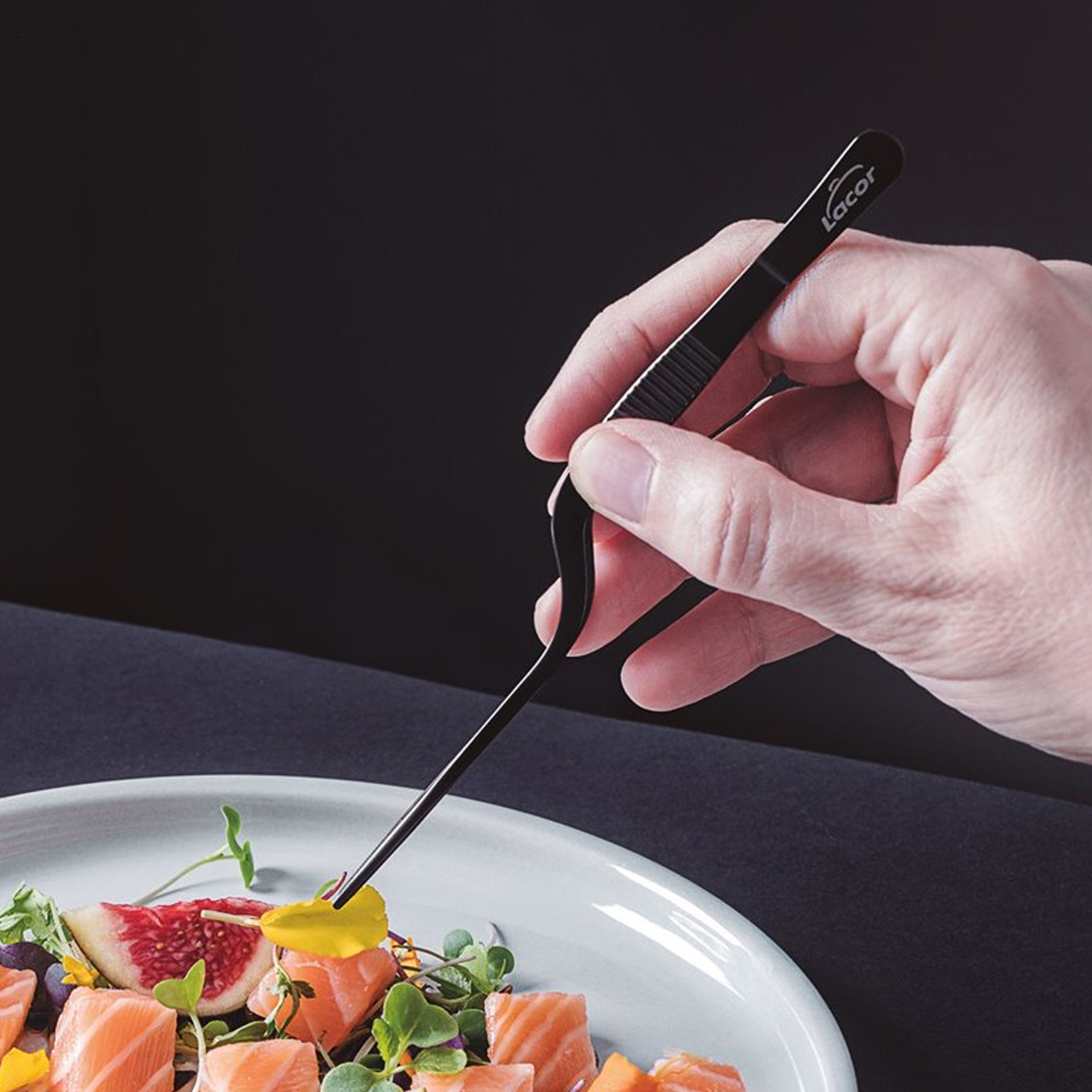 Pinça Precisão Preto 16cm