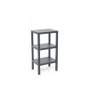 Prateleira Lombok 3 Estantes Cinza 38X29X73.5cm Prateleira Lombok 3 Estantes Cinza 38X29X73.5cm