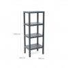 Prateleira Lombok 4 Estantes Cinza 38X29X100cm Prateleira Lombok 4 Estantes Cinza 38X29X100cm