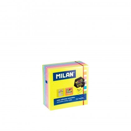Bloco Notas Aderentes Milan Fluo Multicor 400 Folhas 76X76mm
