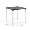 Mesa Ibiza 75X75Cm Antracite
