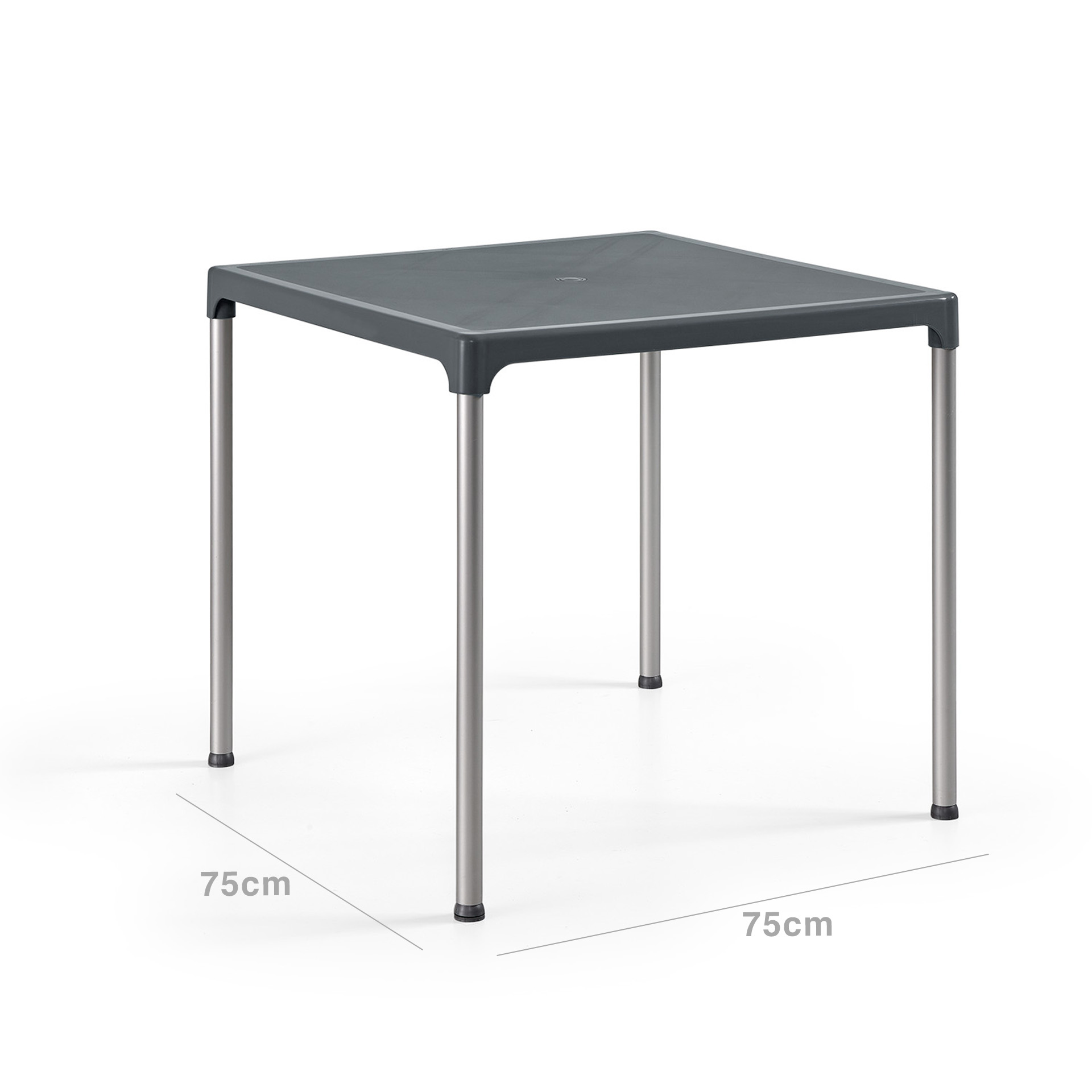 Mesa Ibiza 75X75Cm Antracite