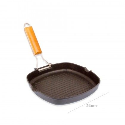 Grelhador Antiaderente Sagres Cabo Madeira 24cm