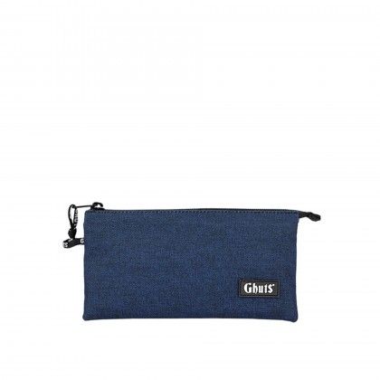 Estojo Triplo Ghuts Marine Blue 22.5X12X4cm Estojo Triplo Ghuts Marine Blue 22.5X12X4cm