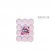 Vela Tealight Aromtico Rosa 4H Pack 24