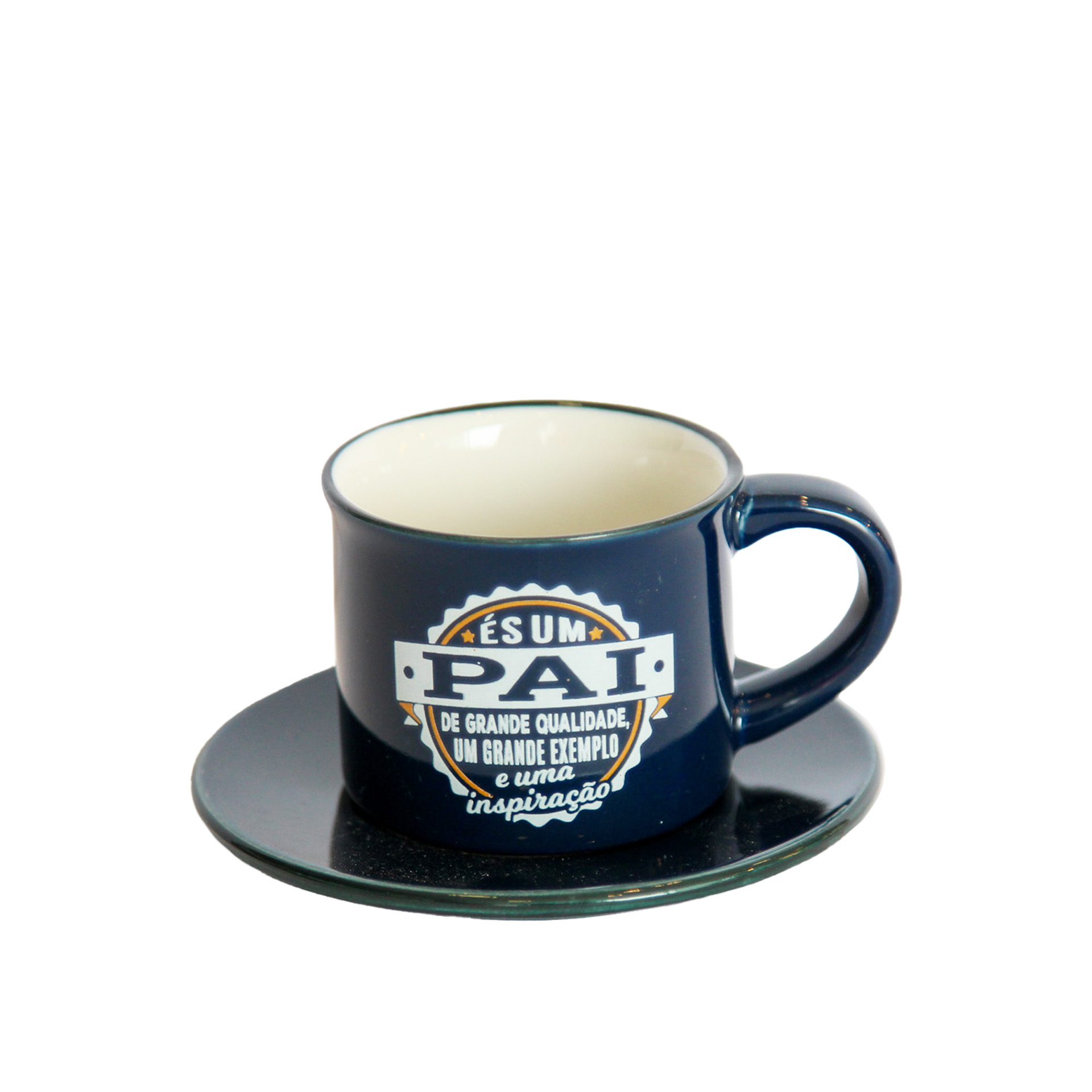 Prato para Chávena de Café Azul Escuro