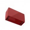 Floreira Marbella 76X30.5X45cm Vermelho Escuro