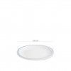 Prato Porcelana Sobremesa Fio Azul 21CM
