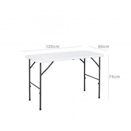 Mesa Dobrvel Plstico Julieta Branco 120X60X74cm