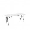 Mesa Dobrável Plástico Julieta Branco 180X70X74cm Mesa Dobrável Plástico Julieta Branco 180X70X74cm