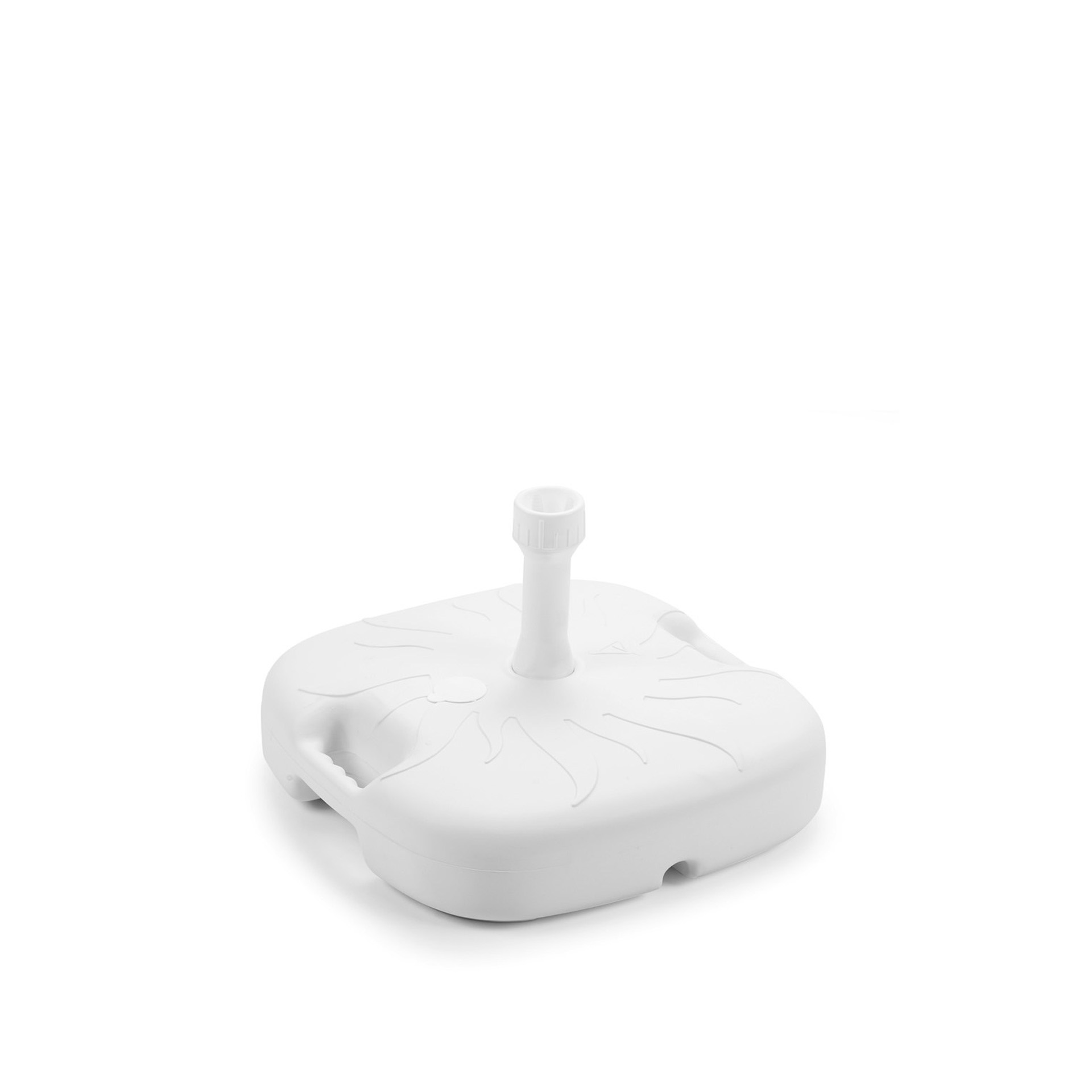 Base Guarda Sol Plástico Branco 18l 44X44X12cm