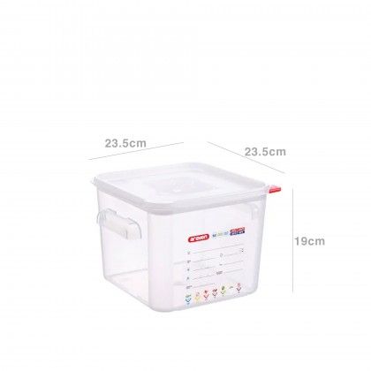 Caixa Hermtica Polipropileno Quadrada 6000ml 23.5X23.5X19cm
