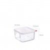Caixa Hermética Policarbonato Quadrada 2000ml 19.5X19.5X10cm Caixa Hermética Policarbonato Quadrada 2000ml 19.5X19.5X10cm