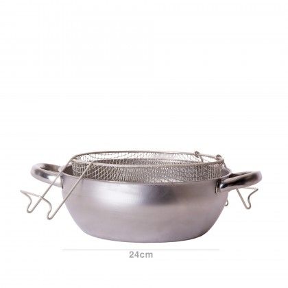 Fritadeira Induo Inox Low Cost 24cm