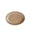 Prato Flores Douradas Oval 25CM