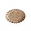 Prato Flores Douradas Oval 25CM
