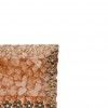 Prato Flores Douradas Retangular Castanho 25CM