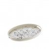 Tabuleiro Melamina Oval 44.7X30X4cm