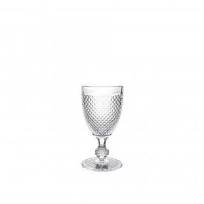 Copo Picotado com P� Transparente 230ml 7.5X14.7cm