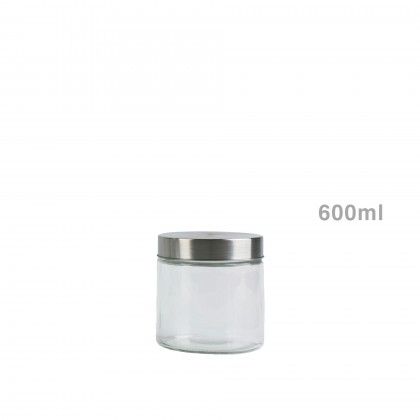 Frasco Hermtico Vidro com Tampa Metal 600ml