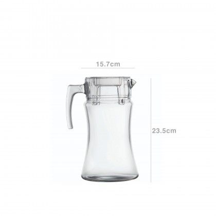 Jarro Azur com Asa Tampa Transparente 1400ml 15.7X23.5cm Jarro Azur com Asa Tampa Transparente 1400ml 15.7X23.5cm