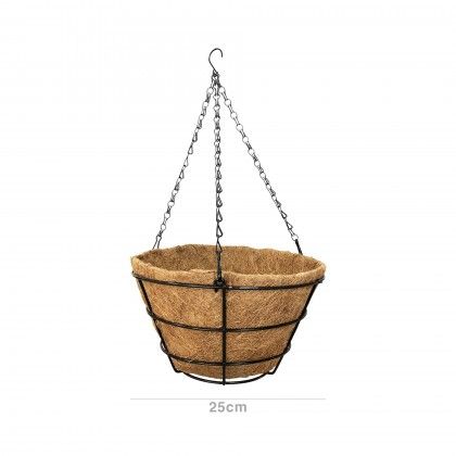 Floreira Fibra Coco com Suporte 25cm