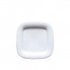 Prato Duo Quadrado Branco 19cm