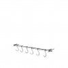 Suporte Parede Inox 10 Ganchos 50cm