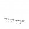 Suporte Parede Inox 10 Ganchos 50cm
