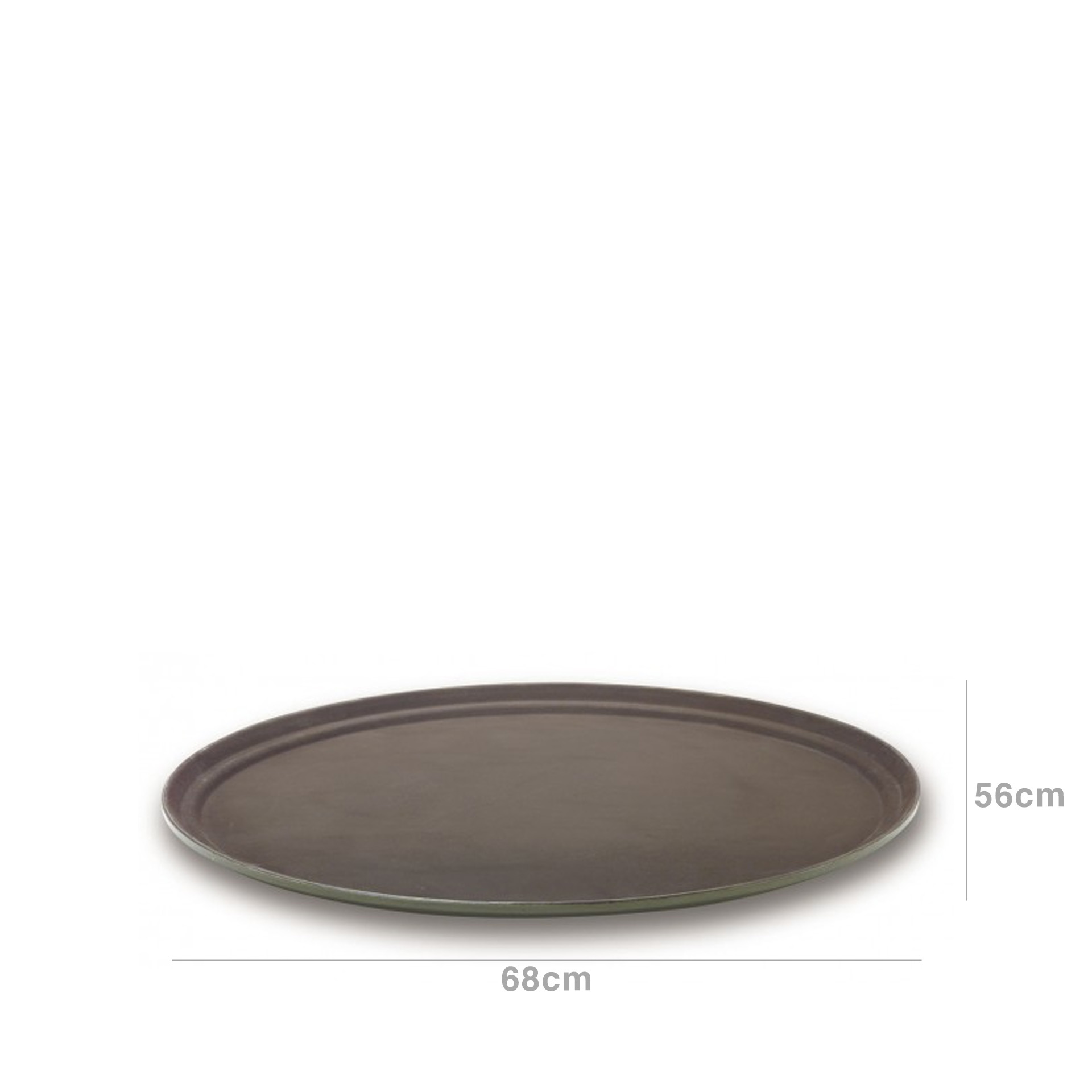 Bandeja Serviço Antideslizante Fibreglass Oval 56X68cm