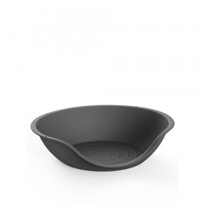 Cama Pet Plstico Oval Antracite 66X53X16cm