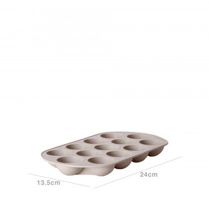 Cuvete Gelo Plstico Redondo Bege 24X13.5X2.5cm
