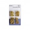 Alfinete Dourado 4 Tamanhos Pack 125
