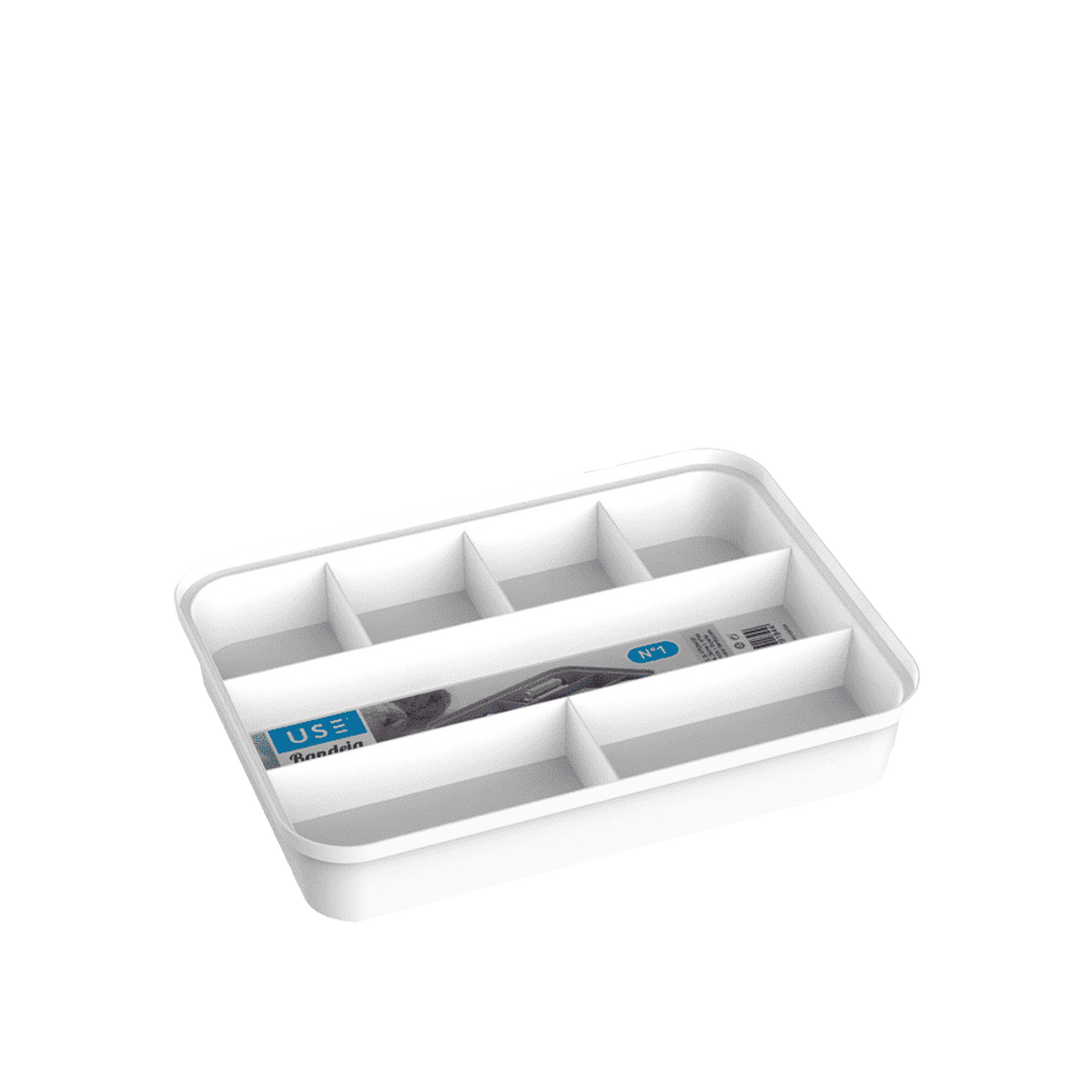 Bandeja Organizadora Branco 25X18X5cm