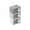 Caixa Organizadora 2 Gavetas Transparentes Elegant A6 17X13X11cm