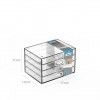 Caixa Organizadora 4 Gavetas A5 23X11X17cm Caixa Organizadora 4 Gavetas A5 23X11X17cm
