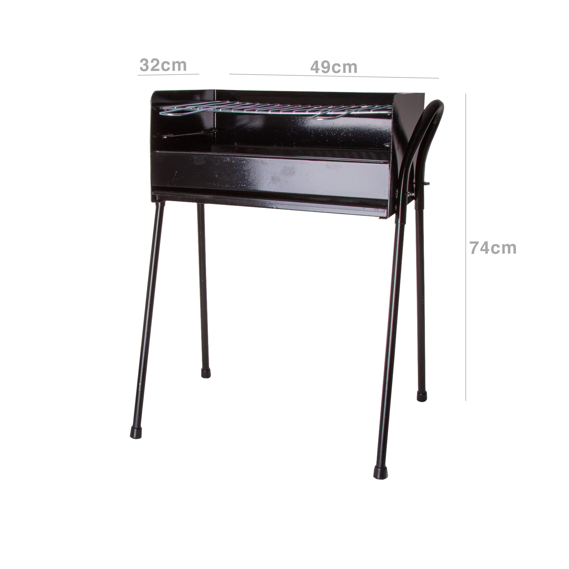 Churrasqueira Ferro Preto 49X32X74cm