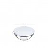 Saladeira Vidro Chefs Tampa Plstica 595ml 14X6.3X14cm